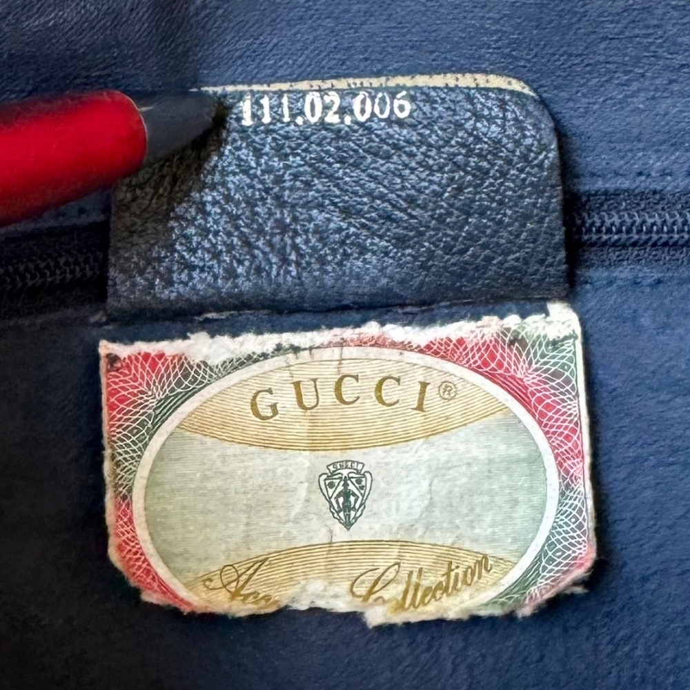 Authentic Vintage Gucci Boston Monogram Ophidia Red/Blue - Picture 11 of 14